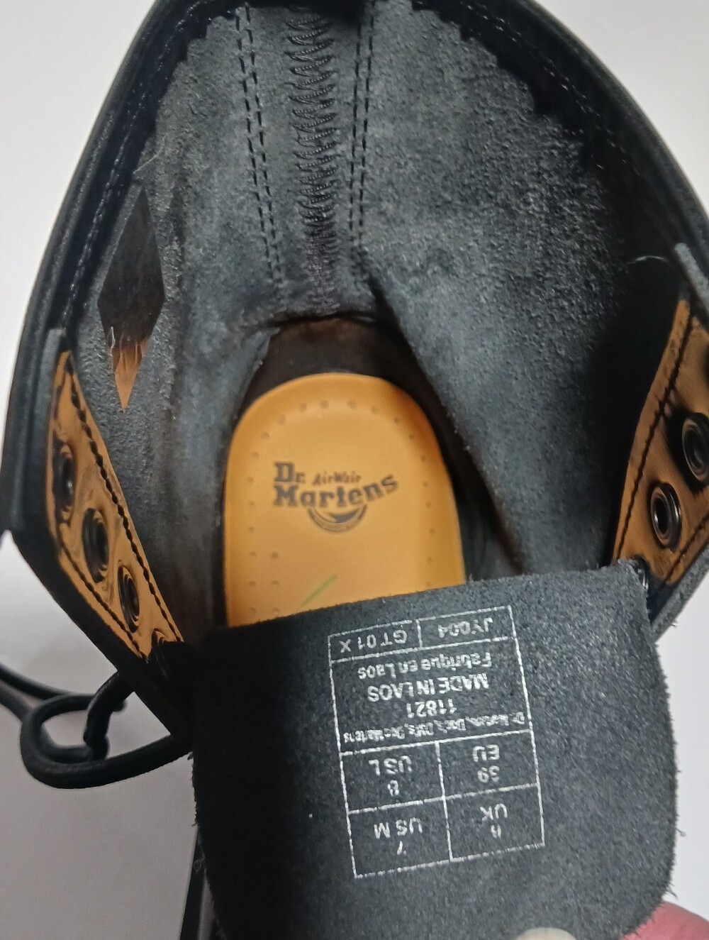 Dr. Martens Black Patent Leather Boots W8 - Picture 12 of 13